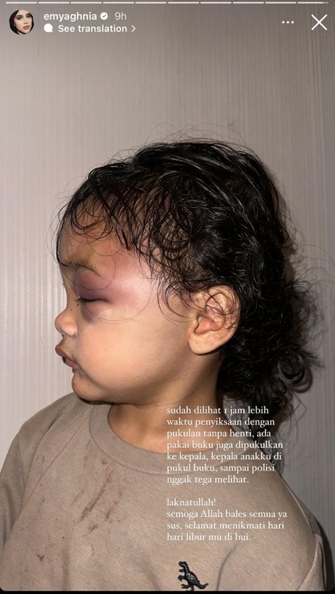 Selebgram Aghnia Punjabi. Foto: IG Story @emyaghnia