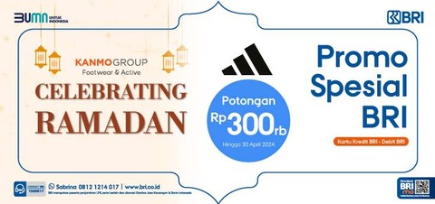 Promo merchant BRI - Adidas. Foto: BRI