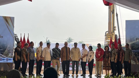 Menteri Perhubungan Budi Karya menghadiri Groundbreaking Fly Over Tenjo yang digarap PT Mitra Abadi Utama, pengembang Kota Podomoro Tenjo, Sabtu (30/3/2024). Foto: Fariza Ananda/kumparan