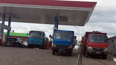 Salah satu SPBU di Kota Manado, Sulawesi Utara.
