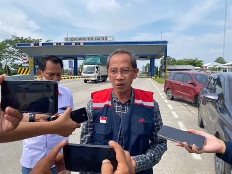 Direktur PT Bakauheni Terbanggi Besar (BTB) Toll Road, I Wayan Mandia. | Foto: Sinta Yuliana/Lampung Geh