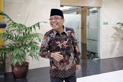 Mensesneg Pratikno sebelum acara pelantikan, Jakarta, Rabu (3/4/2024). Foto: Nadia Riso/kumparan