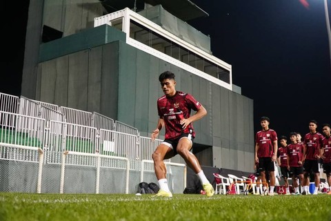 Ramadhan Sananta saat momen pemusatan latihan Timnas U-23 Indonesia di Dubai, Uni Emirat Arab, pada 4 April 2024. Foto: PSSI