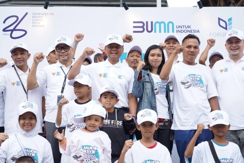 Peserta PNM yang ikut Mudik Asyik Bersama BUMN 2024. Foto: Dok. PNM