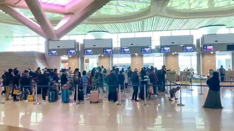 Suasana mudik Lebaran di  Bandara Internasional Yogyakarta (YIA), Kabupaten Kulon Progo, DIY, Minggu (7/4/2024). Foto: Angkasa Pura 1