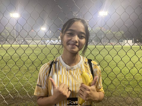 Mayzura Alifa, pemain Timnas Wanita Indonesia. Foto: Antika Fahira/kumparanBOLANITA
