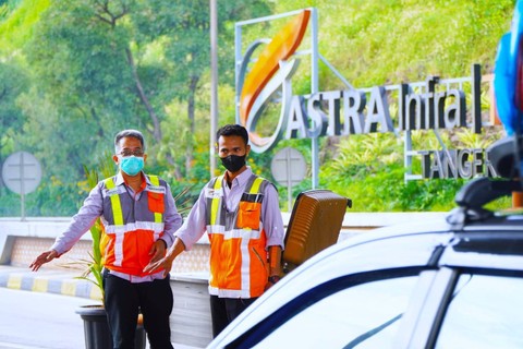 Kondisi pemudik tol Tangerang-Merak, Minggu (7/4/2024) Foto: Dok Astra Infra