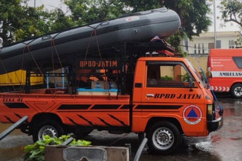 Sejumlah wilayah di Pasuruan, Jawa Timur terendam banjir, Selasa (9/4/2024). Foto: BPBD Jatim