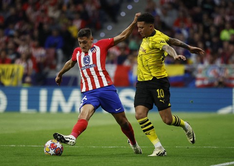 Pertandingan perempat final Liga Champions 2023/24 antara Atletico Madrid vs Borussia Dortmund, Kamis (11/4) dini hari WIB. Foto: REUTERS/Juan Medina