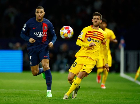 Pertandingan perempat final Liga Champions 2023/24 antara Atletico Madrid vs Borussia Dortmund, Kamis (11/4) dini hari WIB. Foto: Reuters/Sarah Meyssonnier