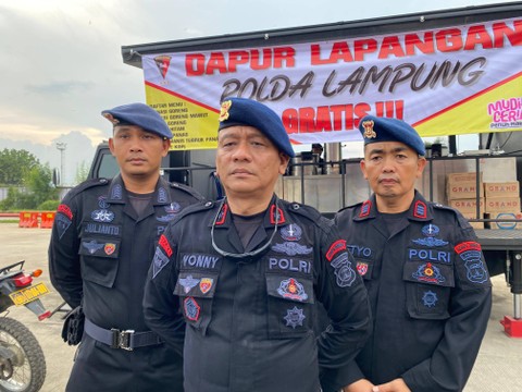 Danden Gegana Sat Brimob Polda Lampung, Kompol Yonny Kamuda. | Foto: Sinta Yuliana/Lampung Geh