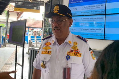 Syamsul Mirwan, Kepala Unit Pengelola Terminal Angkutan Jalan Dinas Perhubungan DKI Jakarta, di Terminal Kampung Rambutan, Jakarta Timur, Minggu (14/4/2024). Foto: Luthfi Humam/kumparan