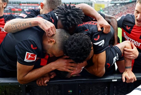 Bayer Leverkusen Juara Liga Jerman. Dok: Kai Pfaffenbach/Reuters