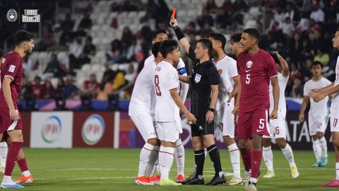 Qatar vs Indonesia di Piala Asia U-23. Dok: PSSI.