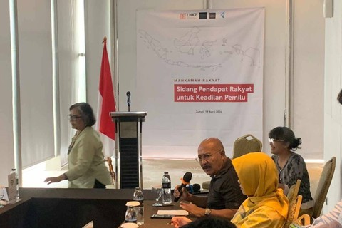 Suasana kegiatan Sidang Pendapat Rakyat untuk Keadilan Pemilu 2024 oleh Lembaga Hikmah dan Kebijakan Publik PP Muhammadiyah di Menteng, Jakarta, Jumat (19/4/2024).  Foto: Luthfi Humam/kumparan