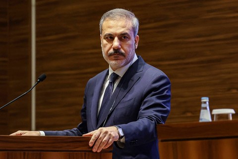 Menteri Luar Negeri Turki Hakan Fidan Foto: KARIM JAAFAR/AFP