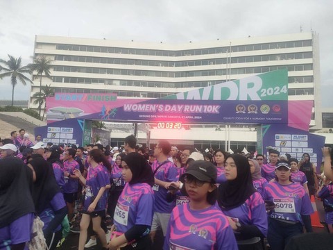 Muhaimin Iskandar hadiri DPR Fun Run, Minggu (21/4). Foto: Haya Syahira/kumparan