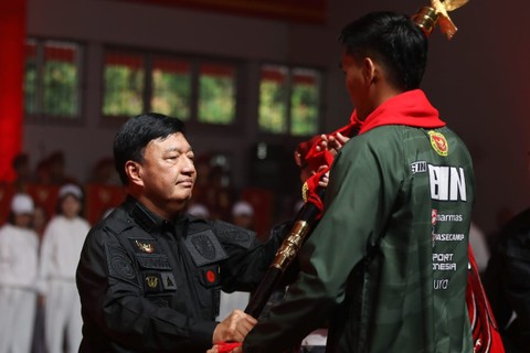 Kepala BIN Jenderal Pol (Purn) Budi Gunawan saat peluncuran tim voli Jakarta STIN BIN di Gedung Gelora Olahraga BIN, Jakarta, Minggu (21/4/2024). Foto: Dok. Istimewa