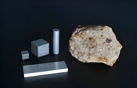 Mineral Aluminium (Bauksit) dengan hasil produksi Aluminium (Sumber: shutterstock)