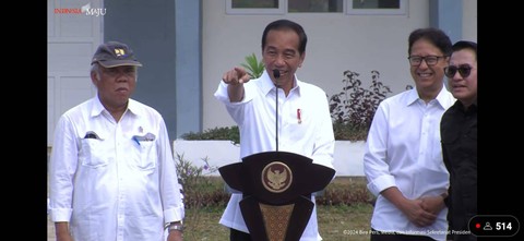 Presiden Jokowi meresmikan rekonstruksi infrastruktur pasca gempa Sulawesi Barat Foto: Dok. YouTube Setpres
