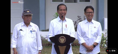 Presiden Jokowi meresmikan rekonstruksi infrastruktur pasca gempa Sulawesi Barat Foto: Dok. YouTube Setpres