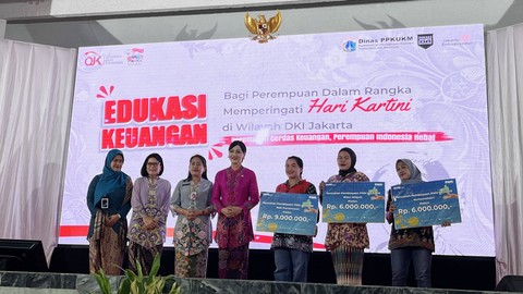 Kepala Eksekutif Pengawas Perilaku Pelaku Usaha Jasa Keuangan, Edukasi dan Pelindungan Konsumen Otoritas Jasa Keuangan (OJK) Friderica Widyasari Dewi di acara Edukasi Keuangan bagi Perempuan UMKM, Selasa (23/4/2024). Foto: Ghinaa Rahmatika/kumparan