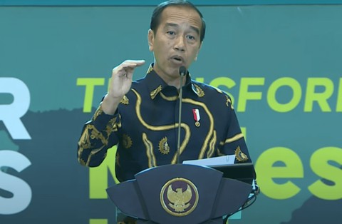 Jokowi di Raker Kemenkes di ICE BSD, Rabu (24/4/2024). Foto: YouTube/Sekretariat Presiden