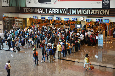 Imigrasi Bandara Changi Singapura. Foto: Tang Yan Song/Shutterstock