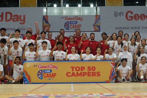 Kegiatan di pemusatan latihan Kopi Good Day DBL Camp 2024 pada hari kedua, Rabu 24 April 2024. Foto: DBL