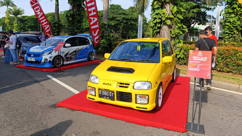 Suasana acara Daihatsu Kumpul Sahabat Bekasi di Harapan Indah, Bekasi, Minggu (28/4). Foto: Fitra Andrianto/kumparan