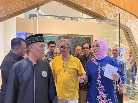 Butet menghadiri Pagelaran Seni IA UII di Ciputra Artpreneur, Minggu (28/4).  Foto: Tiara Hasna/kumparan