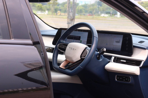 Interior mobil listrik Chery Omoda E5. Foto: Fitra Andrianto/kumparan