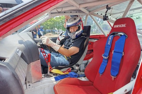 Keseruan Pertamina Fastron Drifting Experience di Sirkuit Sentul, Bogor, Jawa Barat, Senin (29/4/2024). Foto: Fitra Andrianto/kumparan