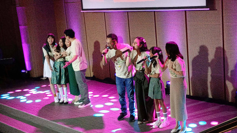 Konferensi Pers Karya Musikal Keluarga Cemara di Galeri Indonesia Kaya, Jakarta, Selasa (30/4/2024). Foto: Aprilandika Pratama/kumparan