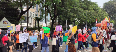 Long March dari Patung Kuda menuju GBK. Dok: Rachmadi/kumparan.