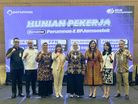 Kerja sama BPJS Ketenagakerjaan dan Perumnas dalam menyediakan hunian layak bagi para pekerja di Jakarta, Selasa (30/4/2024). Foto: Dok. Istimewa