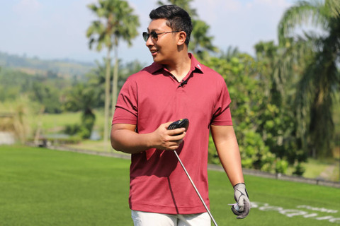 Komisaris Utama PT Intra Golflink Resorts, Darma Mangkuluhur Hutomo di Palm Hill Golf Club, Sentul, Bogor, Jawa Barat.   Foto: Iqbal Firdaus/kumparan