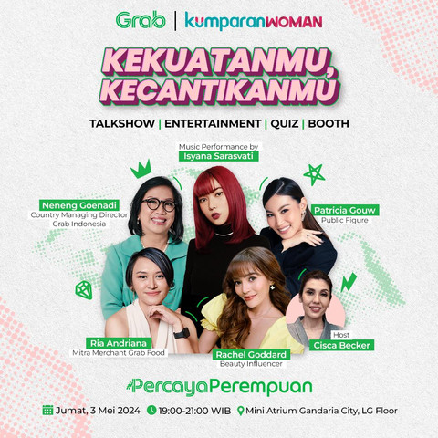 Diskusi "Kekuatanmu, Kecantikanmu" persembahan kumparanWoman, Grab Indonesia dan OVO. Foto: dok. kumparan