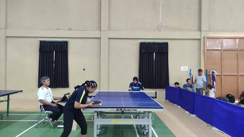 Dhea Prameswari, atlet muda yang bercita-cita ikut PON, sedang bertanding. Foto: Nawalre Bujanadi/Pandangan Jogja