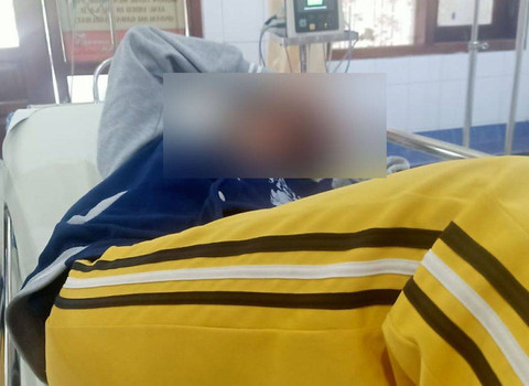 Mendiang ARS saat menjalani perawatan di rumah sakit. Foto: Istimewa