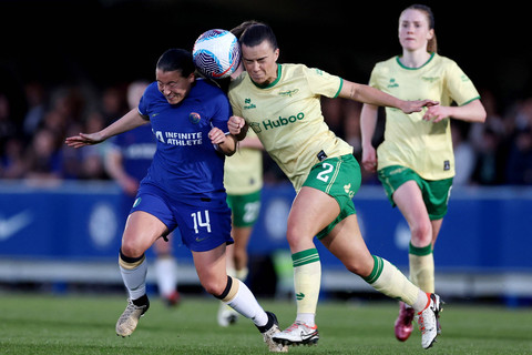 Chelsea melawan Bristol City pada pertandingan Women's Super League di Kingsmeadow, London, Inggris, Minggu (5/5/2024). Foto: Paul Childs/REUTERS