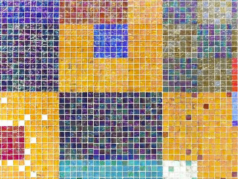 Ilustrasi teknik menempel potongan-potongan kecil menjadi suatu lukisan yang indah, dan biasanya berbahan keramik adalah teknik mozaik. Foto: Unsplash/Steve Pancrate