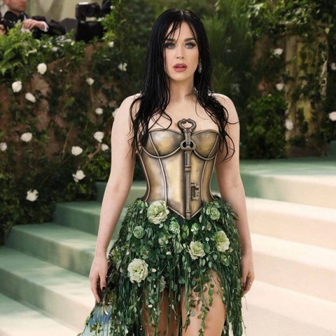Tampilan AI Katy Perry di Met Gala. Foto: Instagram @katyperry.