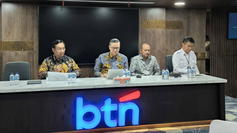 Konferensi pers pertemuan Ombudsman dengan Bank BTN soal investasi bodong yang menyangkut nama BTN, di Menara BTN, Rabu (8/5/2024). Foto: Akbar Maulana/kumparan