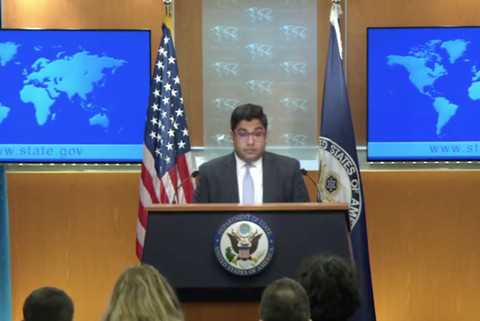 Jubir Kemlu AS Vedant Patel Foto: Twitter/@StateDeputySpox