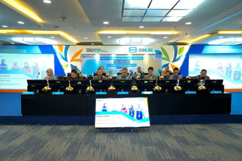 Rapat Umum Pemegang Saham Tahunan (RUPST) PT Wijaya Karya Tbk (WIKA), Rabu (15/5/2024). Foto: Dok. Wijaya Karya