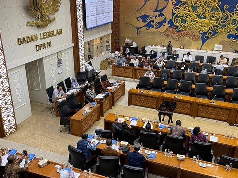 Rapat Panja Baleg Lanjutkan Pembahasan RUU Kementerian Negara. Foto: Paulina Herasmaranindar/kumparan