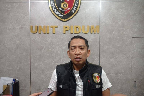 Kanit Pidum Satreskrim Polres Ponorogo, Iptu Guling Sunaka. Foto: Destyan Handri Sujarwoko/tangkap layar video warga/ANTARA