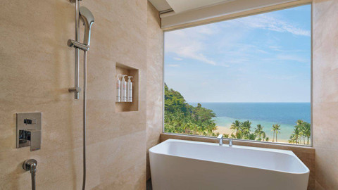 Tipe kamar deluxe king Marriot Lampung Resort & Spa.   Foto: Dok. marriott