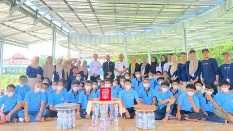 Kegiatan Lestabrik yang dilakukan oleh Mahasiswa PPG Prajabatan PPKn FKIP Universitas Lampung di LPKA Kelas II Bandar Lampung.| Foto: Ist